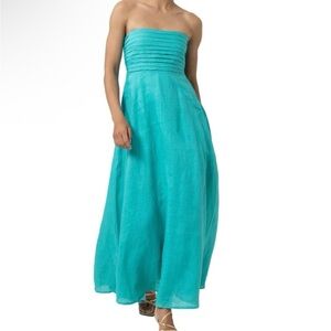 Lusana Tallia Linen Maxi Dress – Size M (US 6) – NWT